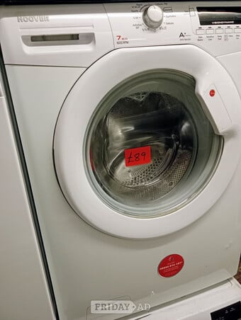 HOOVER 7kg LOAD A+ ENERGY WASHING MACHINE 