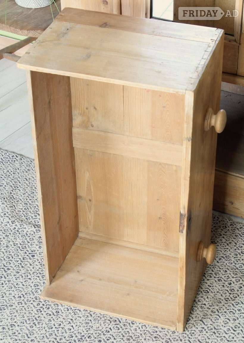 Hailsham Delivery Options - Old Antique Pine Wardrobe Drawer & Mirror