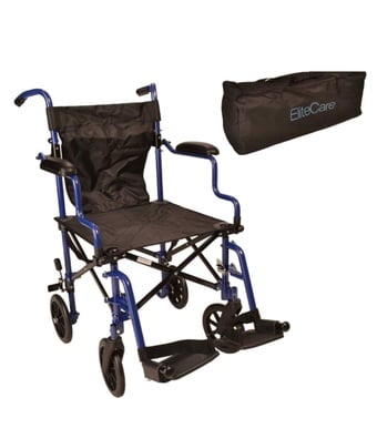 Super Lightweight Folding Transit Travel Wheelchair in a Bag