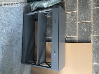 Grey console table