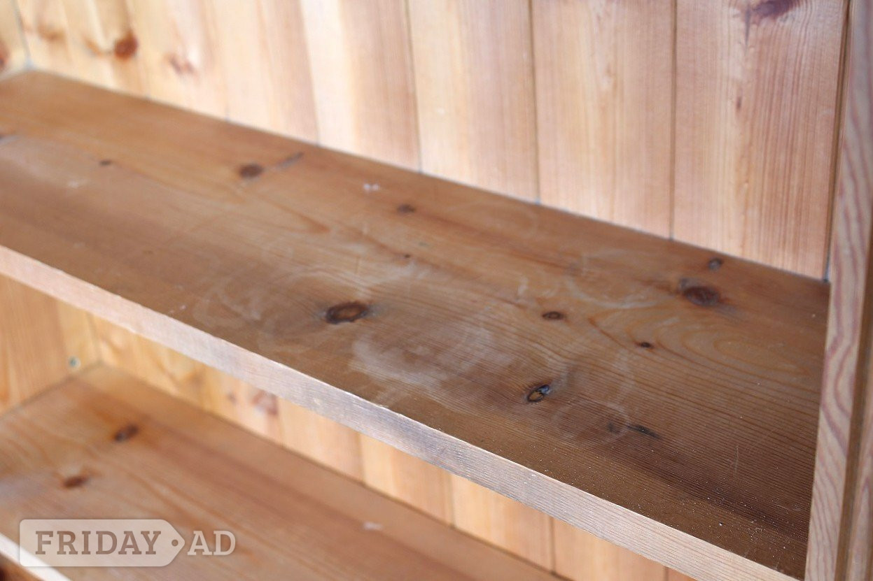 UK Delivery - Tall Farmhouse Pine Bookcase 4 Fixed Strong Shelves - Furniture