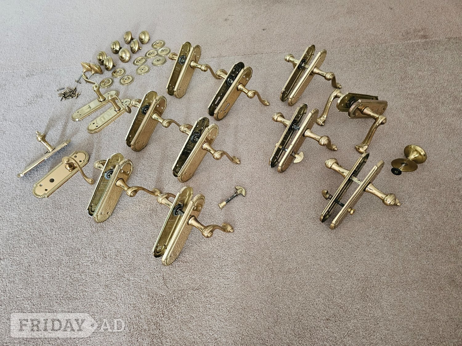 New Romney Solid brass door handles and knobs