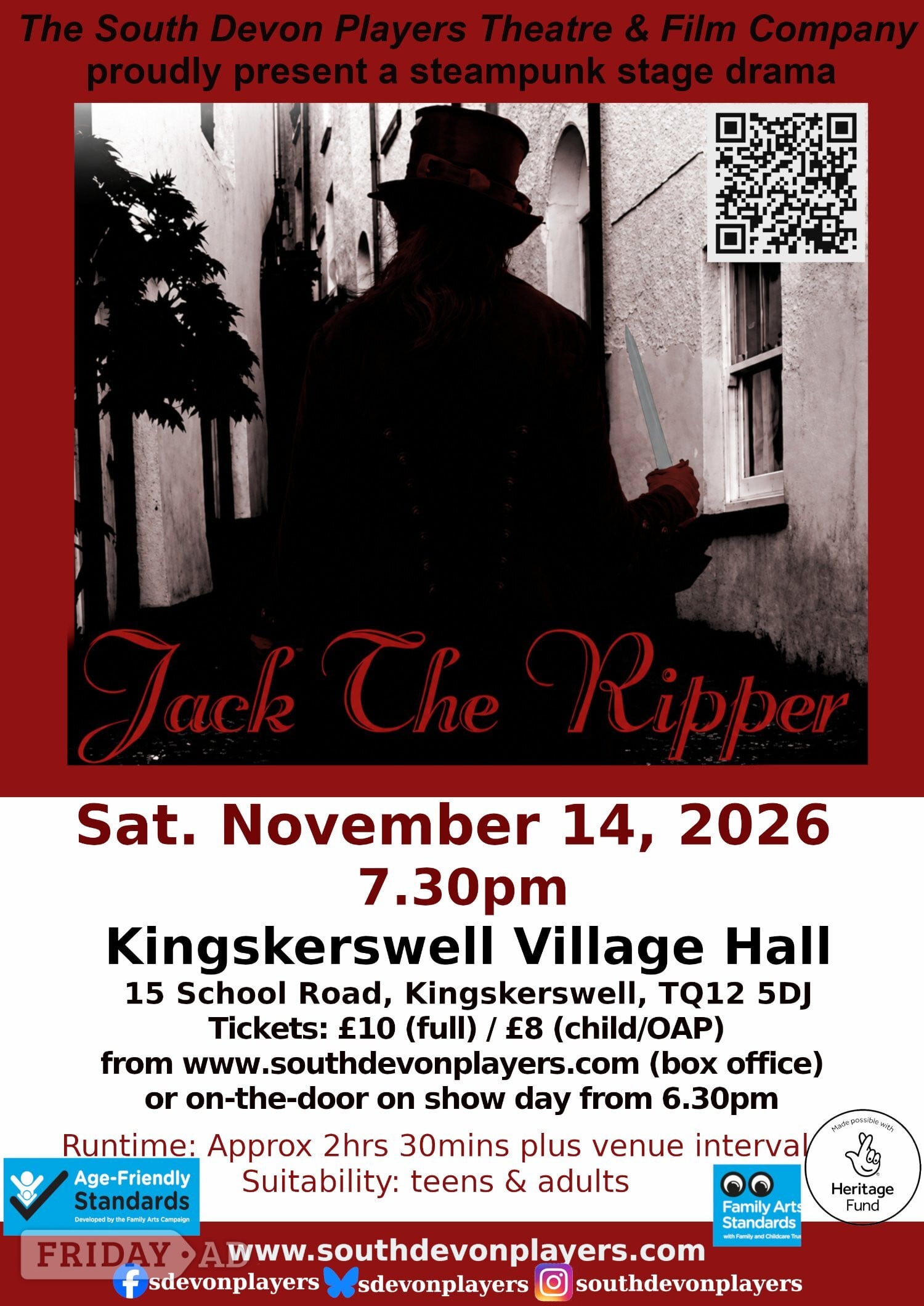Jack the Ripper: Theatre show  Kingskerswell in Kingskerswell