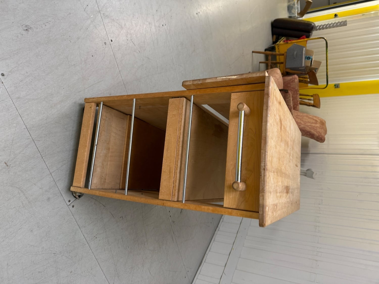 Wooden Kitchen Island / Trolley Cart with Drop Leaf and Storage - Furniture in Worthing
