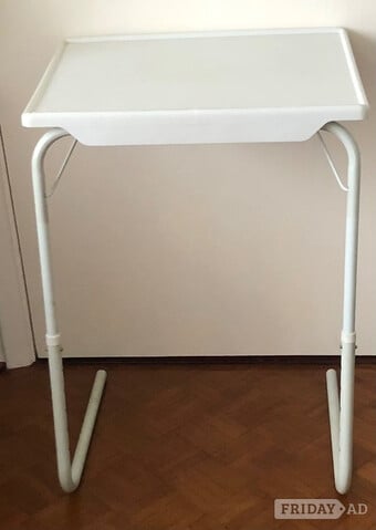 Bedside / under sofa folding table, adjustable height 