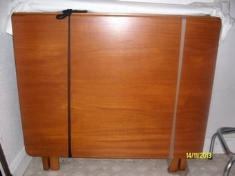 mid teak gateleg dining table