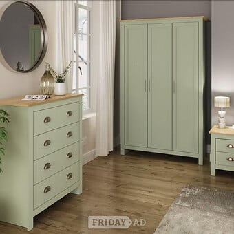 Lancaster 3 door set - SAGE GREEN