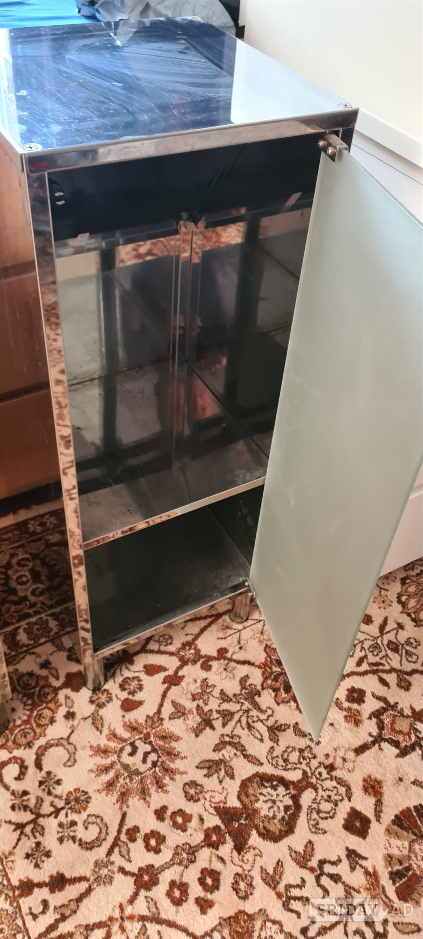 Pair of Chrome Metal Bathroom Cabinets/Wardrobes - DELIVERY AVAIL - Furniture in Brighton