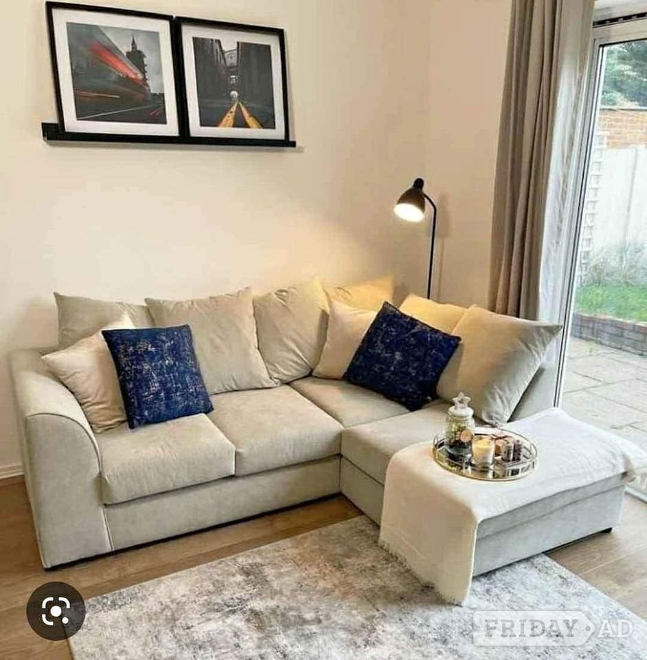 Cream Corner Sofa | Brand New | Fast Delivery🚚 in Leamington Spa
