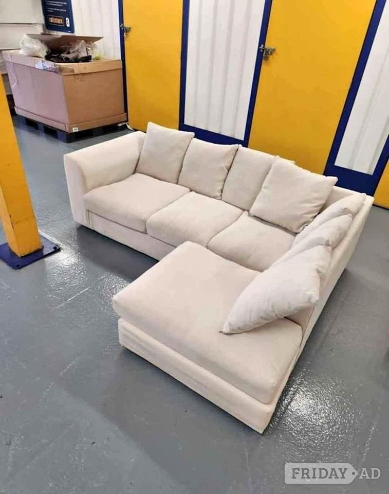 Cream Corner Sofa | Brand New | Fast Delivery🚚