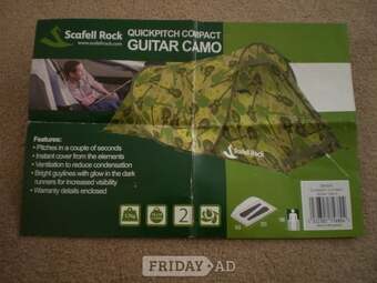 New Scafell Rock Pop Up quick pitch compact guitar camo 2 person tent