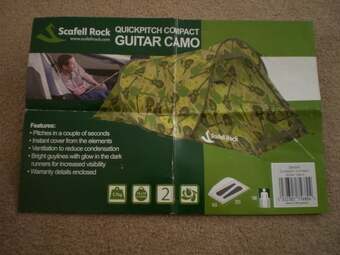 New Scafell Rock Pop Up quick pitch compact guitar camo 2 person tent