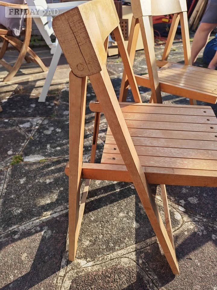 Vintage Trieste foldings chair by Aldo Jacober £100 the pair - Furniture