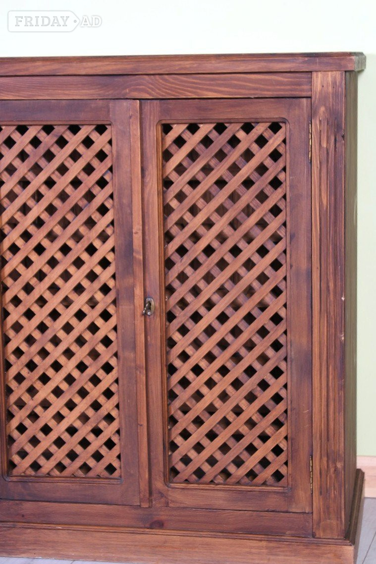 UK Delivery  - Huge Second-Hand Pine Wine Rack/ Drinks Cabinet 