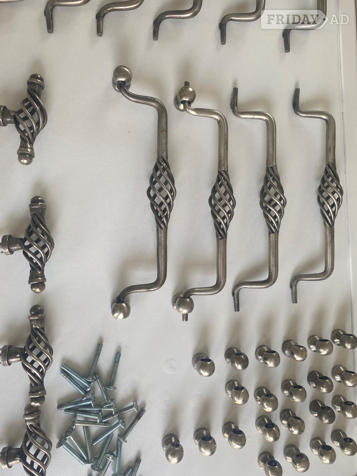 Kitchen twisted cage pewter draw and cupboard handles - Home Appliances in Hassocks