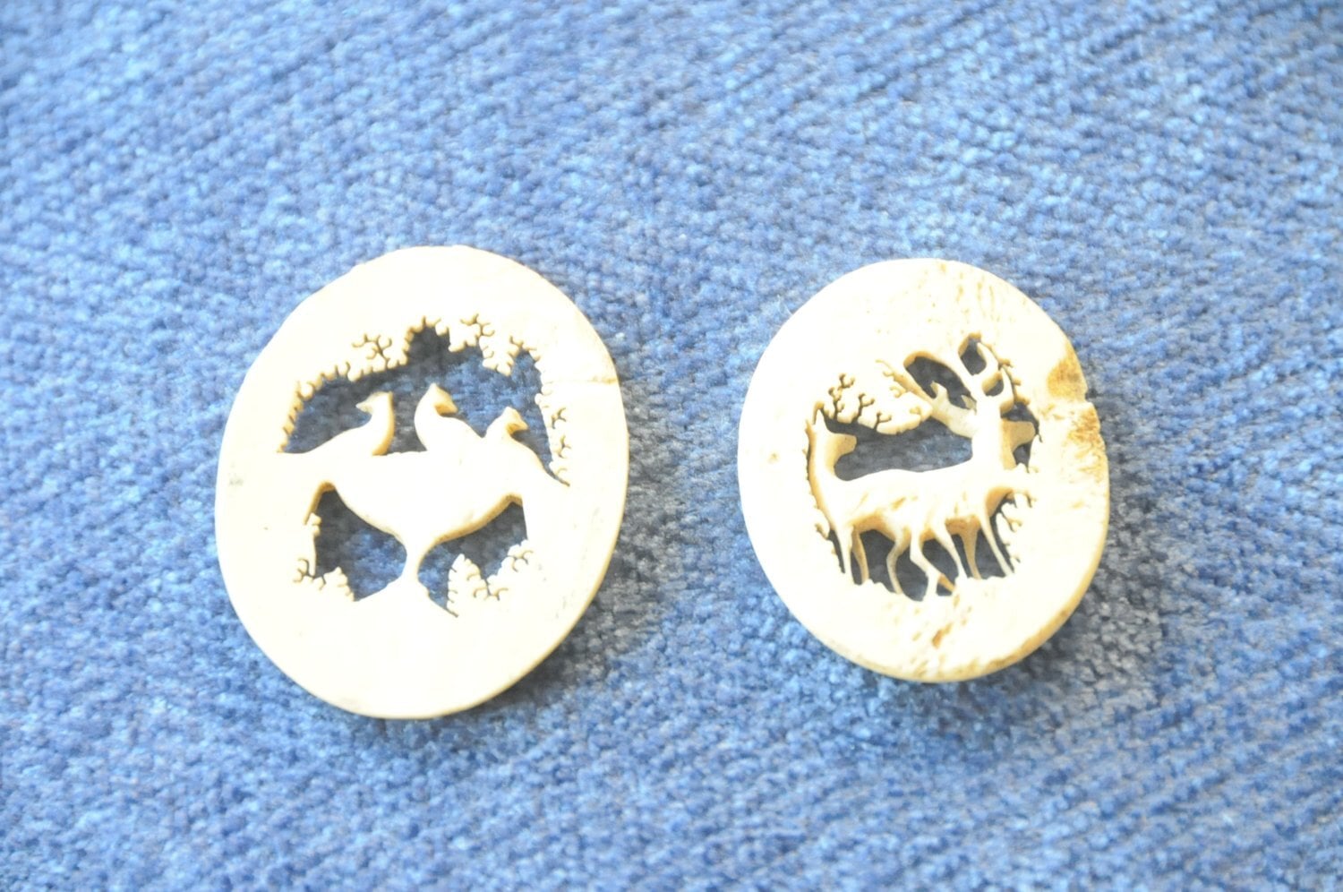 Hartley Wintney Antique Hat Pin And Fretwork Jewellery Ovals