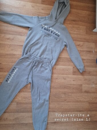Grey 'trapstar' full tracksuit