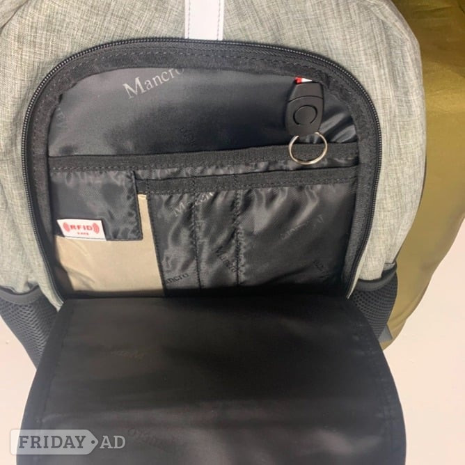 MANCRO Rucksack - Grey - Exc. Cond.