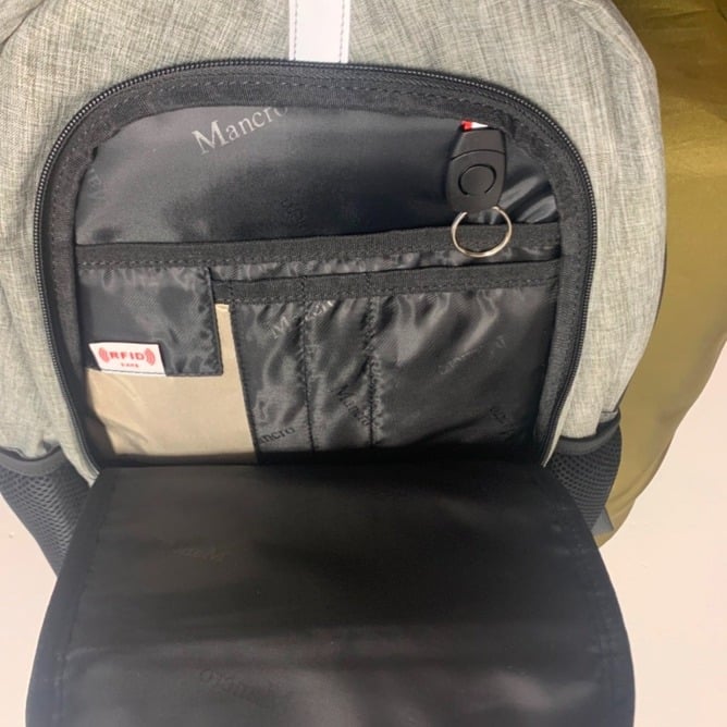 MANCRO Rucksack - Grey - Exc. Cond.