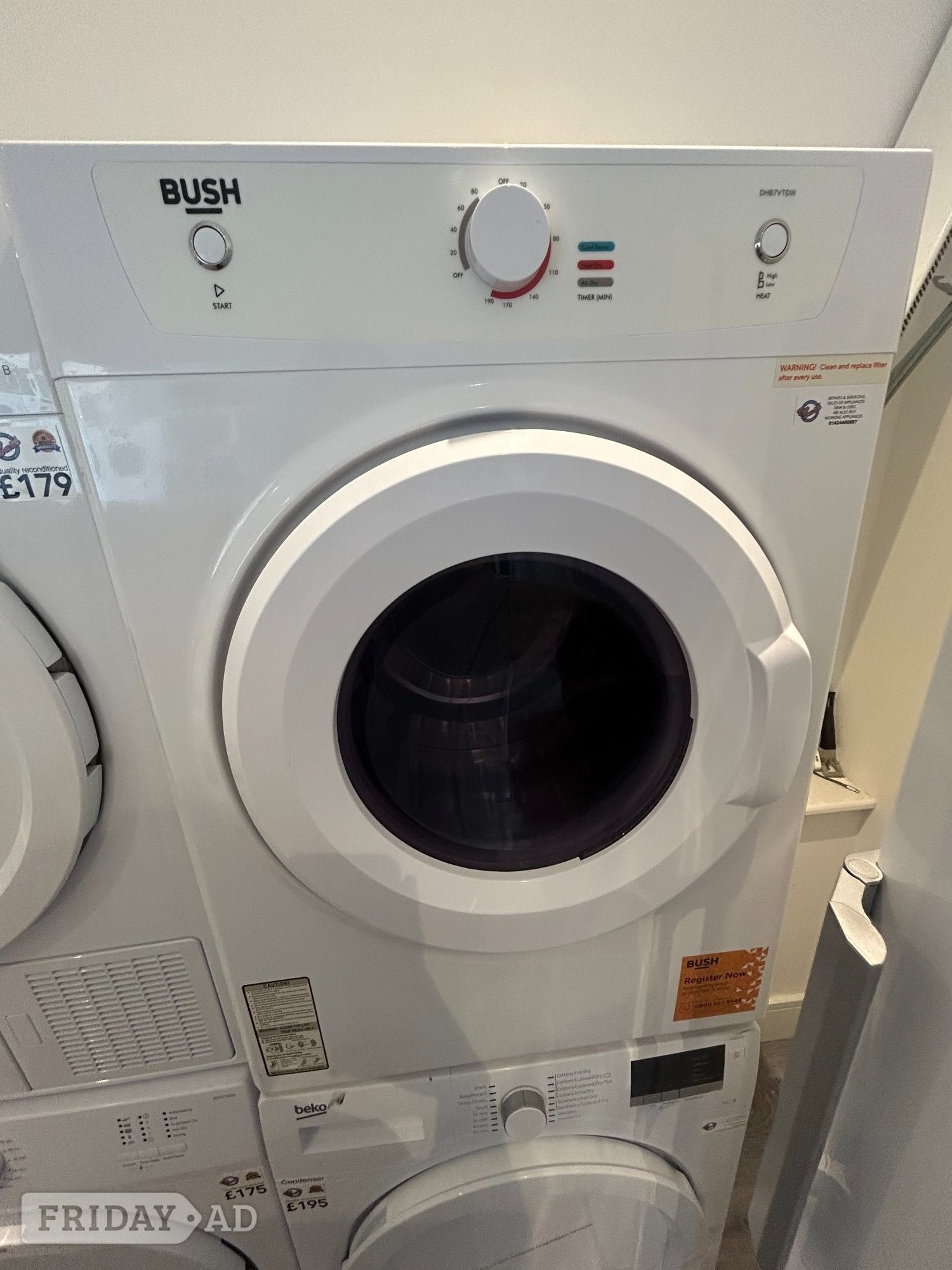 St. Leonards-On-Sea BUSH VENTED 7KG DRYER