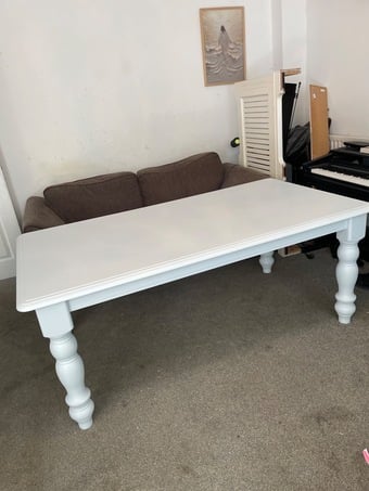 Kitchen table large 8 seater & 6 chairs
