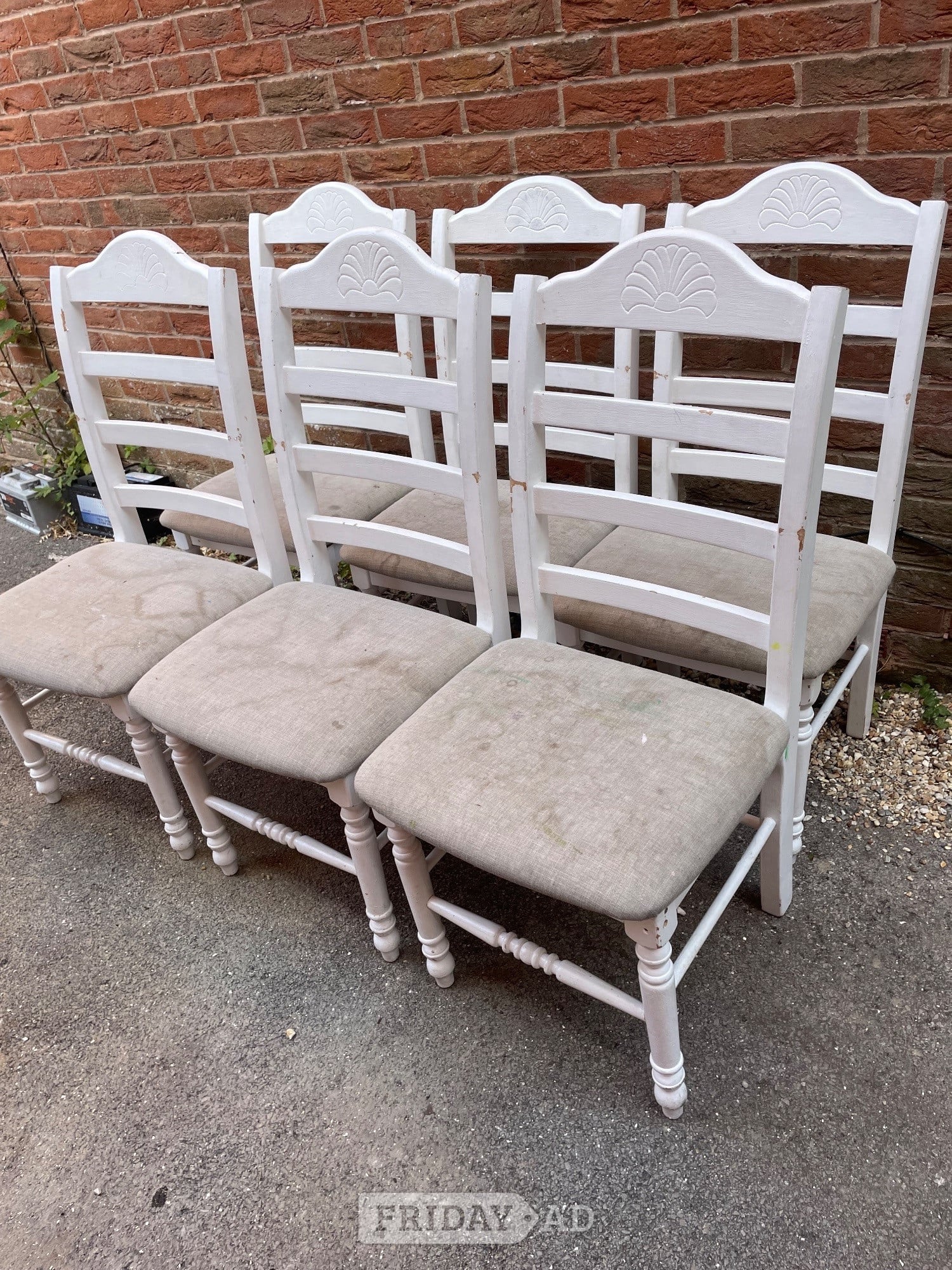 Kitchen table large 8 seater & 6 chairs - Furniture