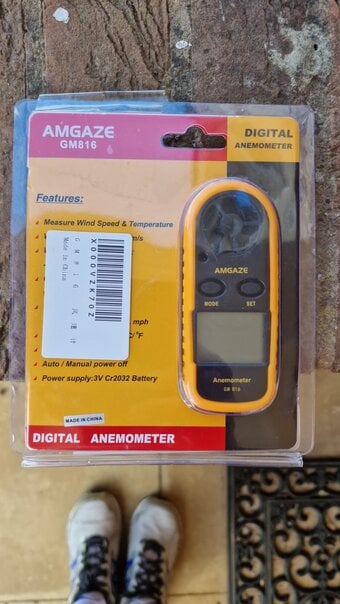 AMGAZE GM 816 handheld Digital Anemometer 