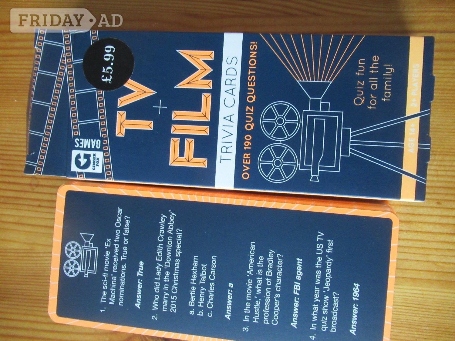TV & Film Trivia game in Haywards Heath
