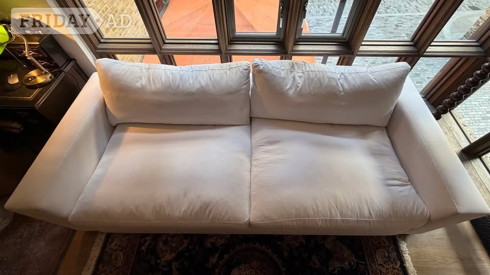 Raft Furniture London - Handmade Sofa, 2-3 Seater white Sofa - Furniture in Glasgow