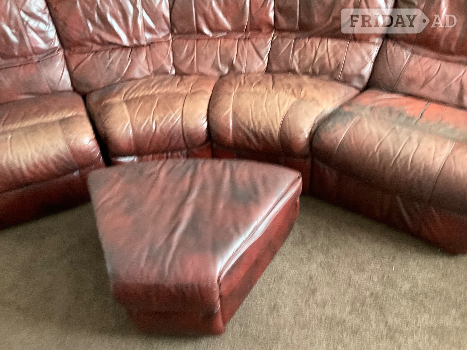 5 seater leather sofa with electric recliners