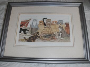 lovely picture of cats at play