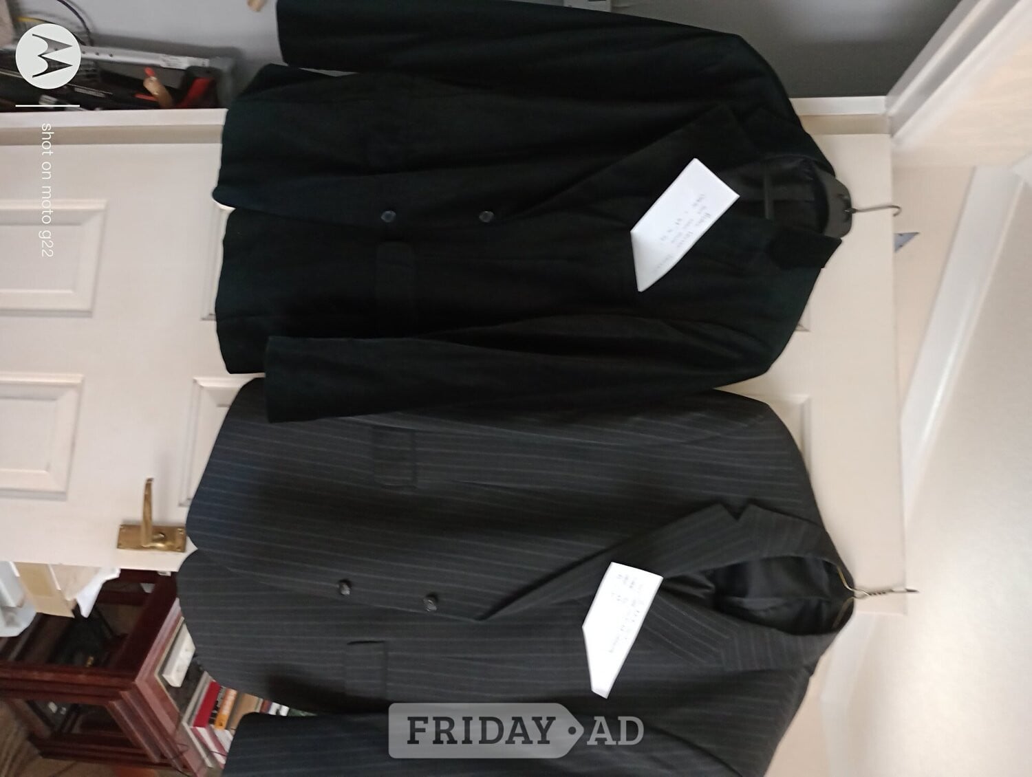 3 Two piece suits and 1 Velvet jacket  in Crawley