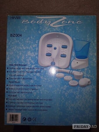 Foot spa, Facial sauna and deep heat massager