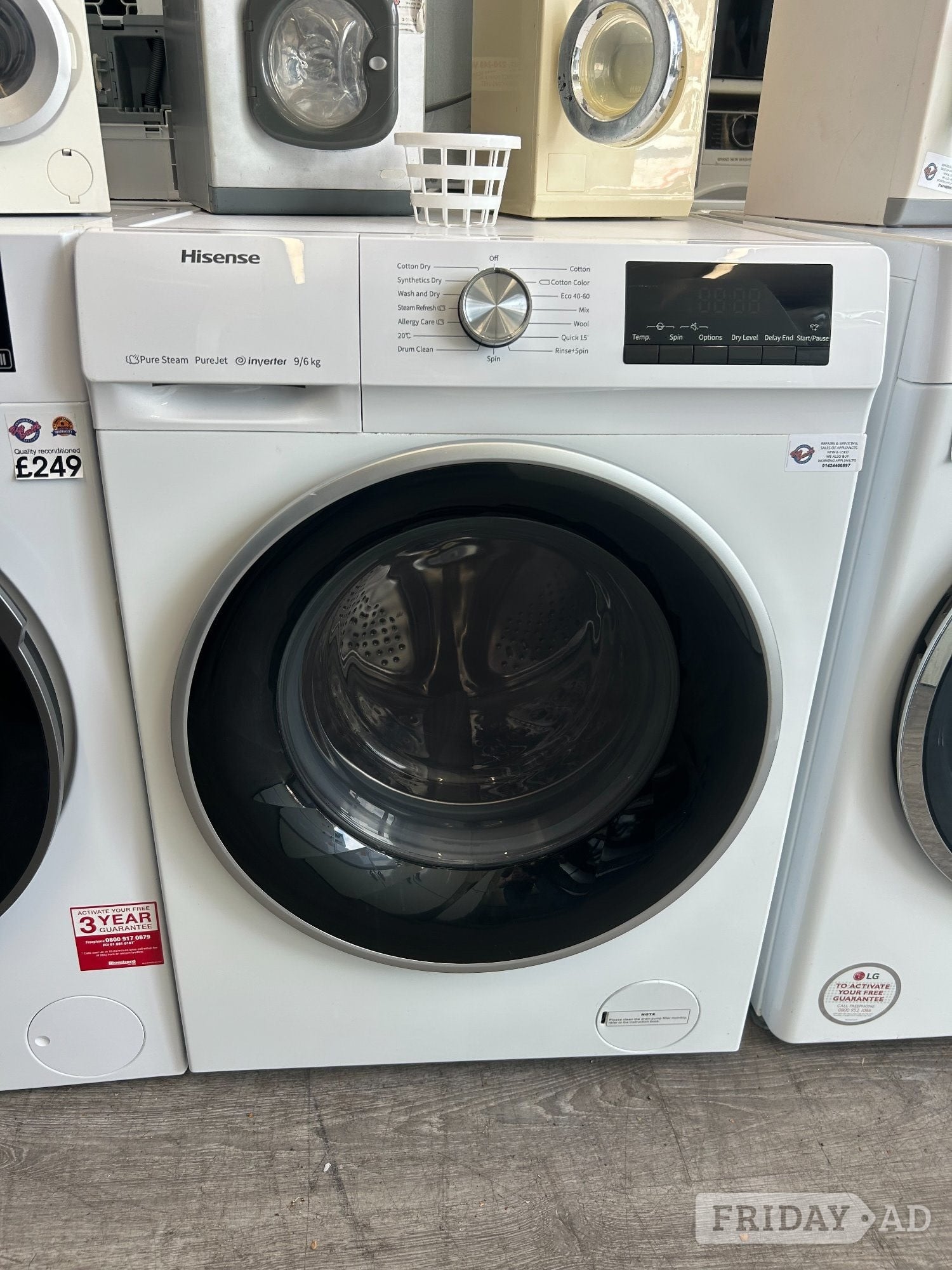 HISENSE 9/6KG WASHER DRYER in St. Leonards-On-Sea