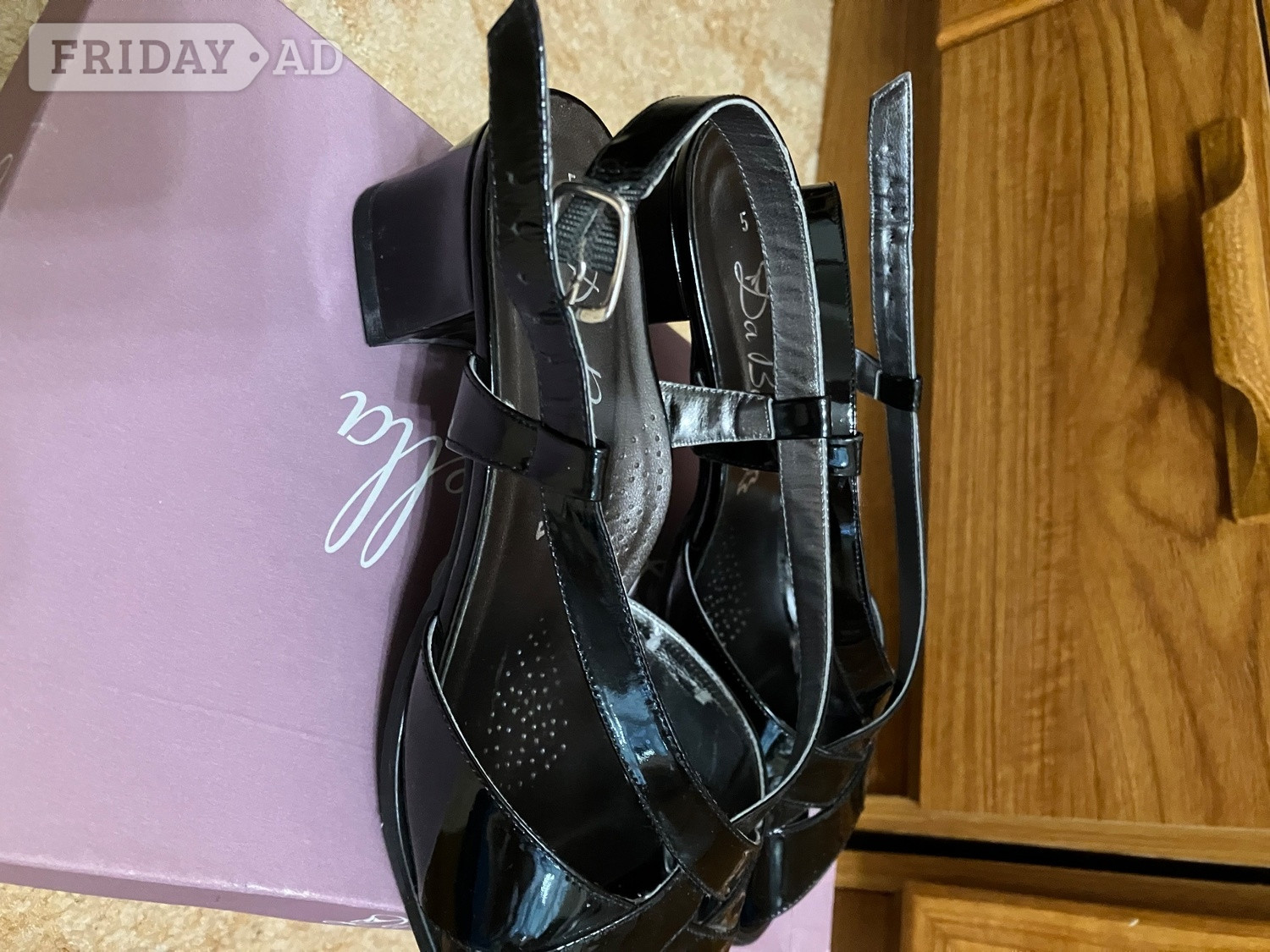 DB wide fit sling back sandals