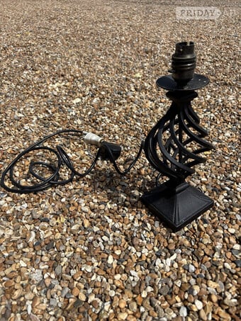 Stylish Cast Iron Lamp without shade