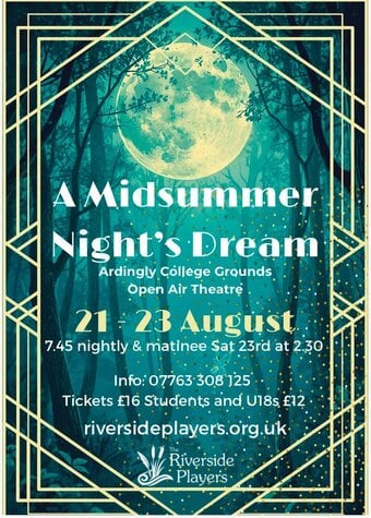 A Midsummer Night's Dream at Ardingly College Outdoor Theatre 21 - 23 August 2026