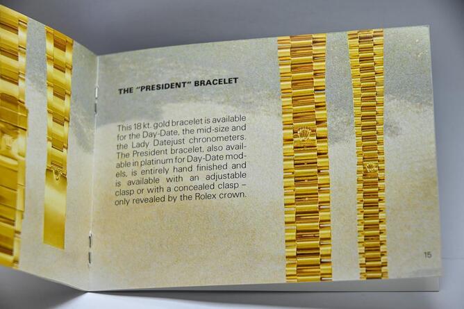 Rolex genuine 'Your Rolex oyster' booklet.