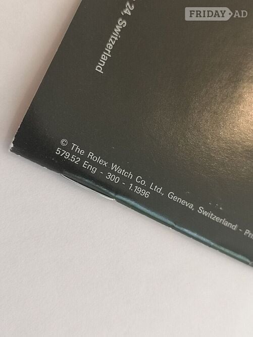 Worthing Rolex genuine 'Your Rolex oyster' booklet.
