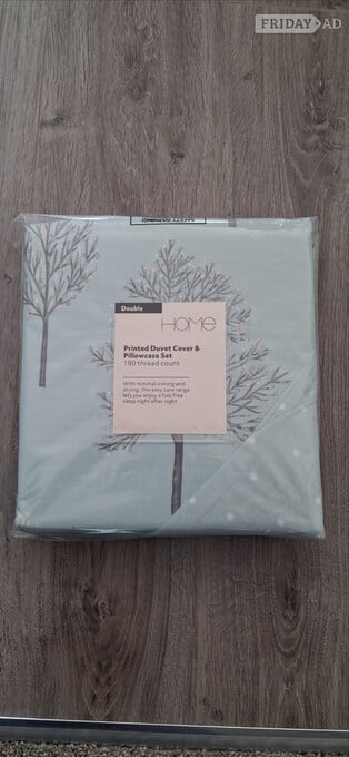 Duck Egg Double Duvet cover set