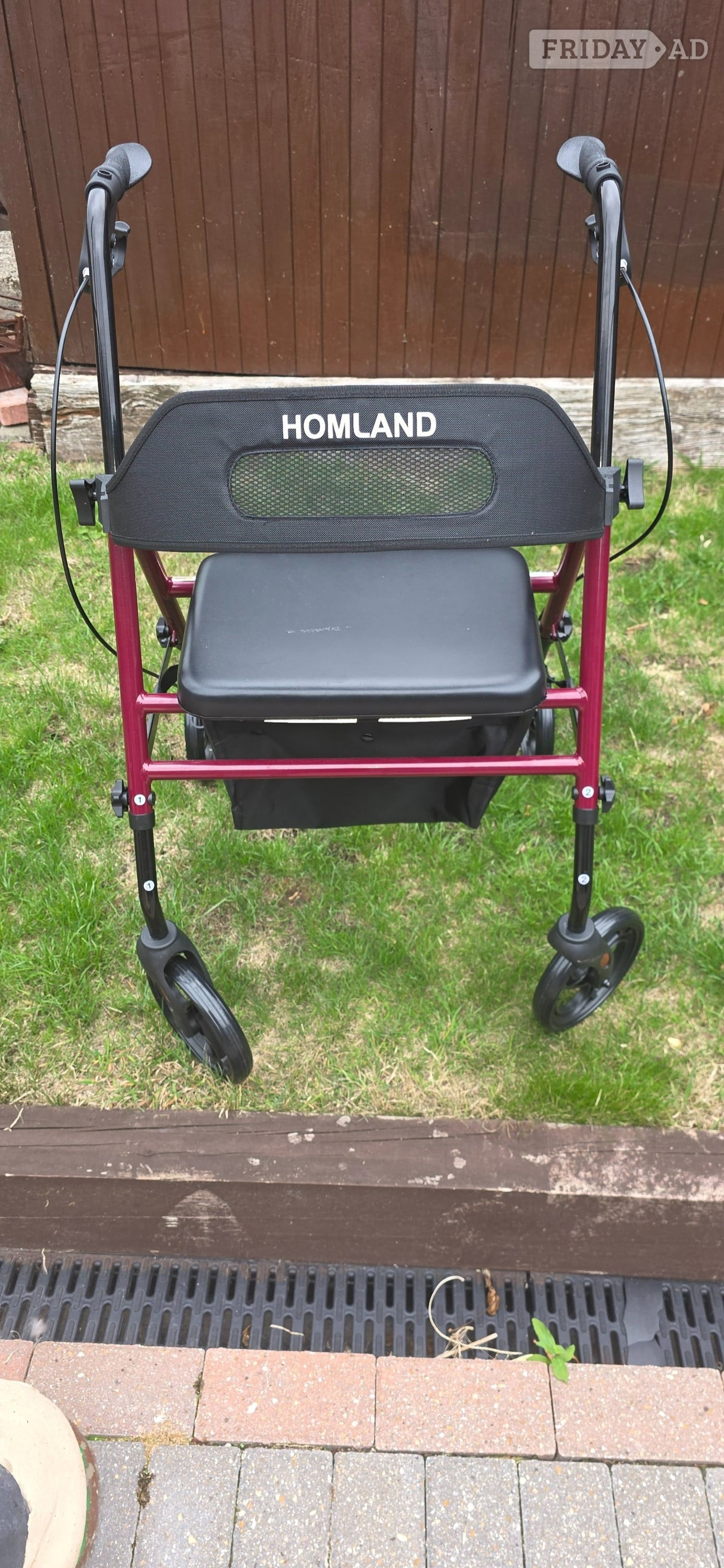 HOMLAND Folding Rollator Walker with Seat, Portable Walkers  in Polegate