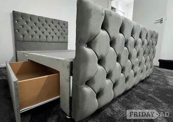 SUPER KING - MILANO divan 4 drawers Floor standing Hb & Footboard