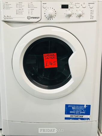 Indesit 7+ 5 kg load water balance washer dryer 