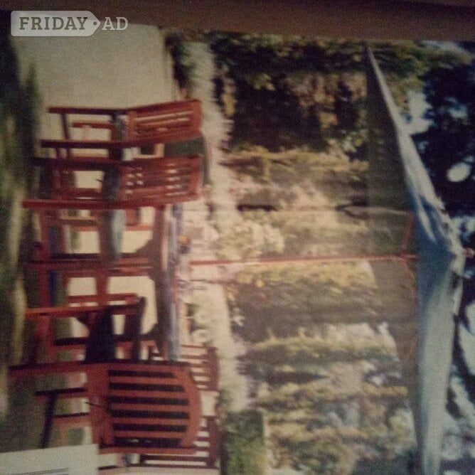 Reduced £695 Garden teak 6 chairs, extending table, brand new