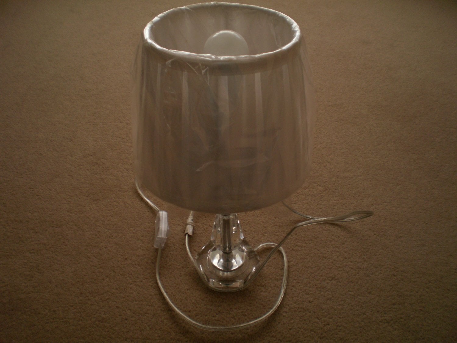 Table Lamp with white pleated shade - Lighting