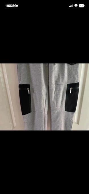 Supply and demand From JD Sports grey/black joggers in size small