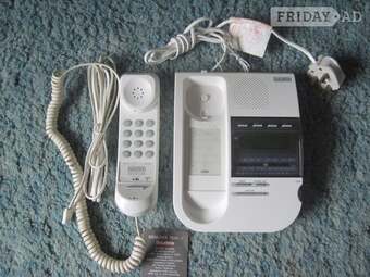 Radio Alarm Clock with Telephone