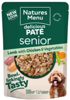 Nature's Menu Delicious Pate for Seniors, Lamb with Chicken & Veg