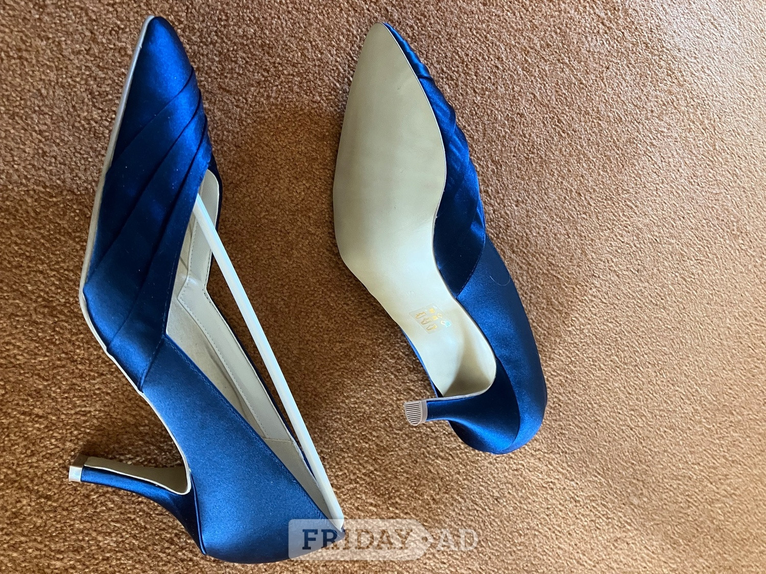 Worthing Satin court shoes