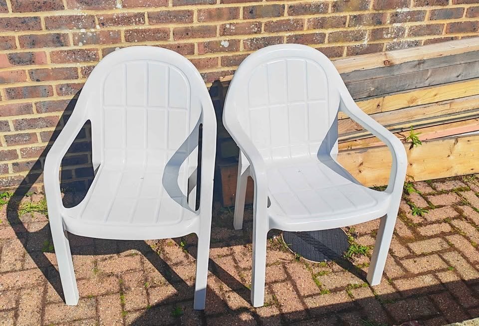 2 sturdy comfy garden Nova chairs from the Faversham group in Pevensey